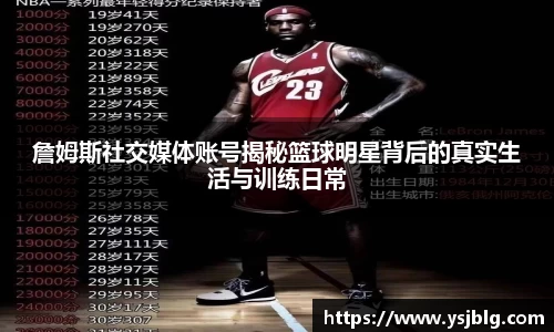詹姆斯社交媒体账号揭秘篮球明星背后的真实生活与训练日常
