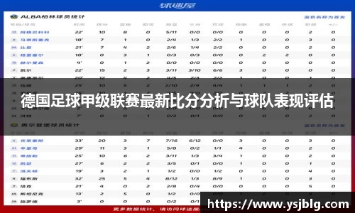 德国足球甲级联赛最新比分分析与球队表现评估